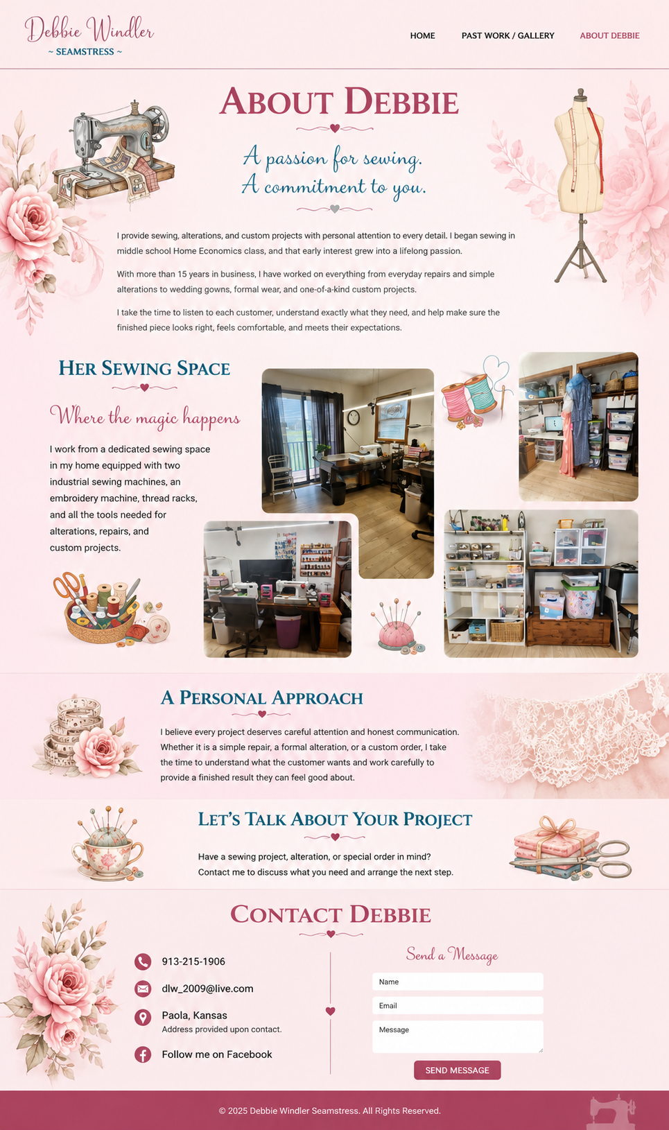 About Debbie — Debbie Windler Seamstress